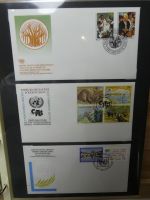 Vereinte Nationen New York FDCs ab 1988 besammelt im Ring Binder #LY664