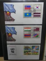 Vereinte Nationen New York FDCs ab 1988 besammelt im Ring Binder #LY664