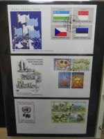 Vereinte Nationen New York FDCs ab 1988 besammelt im Ring Binder #LY664