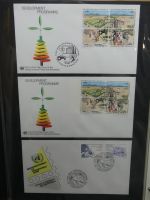Vereinte Nationen Wien FDCs ab 1979 besammelt im Ring Binder #LY665
