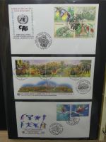 Vereinte Nationen Wien FDCs ab 1979 besammelt im Ring Binder #LY665