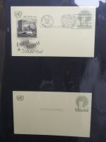 Vereinte Nationen New York Ganzsachen besammelt im Ring Binder #LY666