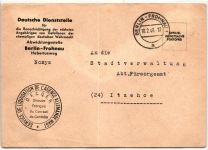 Berlin Freistempel auf Brief Dienstsache Benachrichtigung Gefallenen #KT978