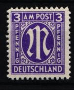 Bi-Zone 17 Dbz postfrisch Attest Hettler BPP für 4er Block, Marke u.r. #KW338