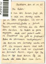 BRD Bund 221 auf Postkarte als Einzelfrankatur portogerecht vom Eckrand #KW510