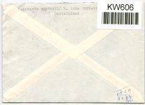 BRD Bund 328 auf Brief als Mehrfachfrankatur portogerecht #KW606