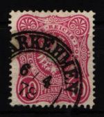 Deutsches Reich 33 a gestempelt Preußen Stempel, geprüft Wiegand BPP #KW902