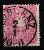 Deutsches Reich 41 ab gestempelt Preußen-Stempel, geprüft Wiegand BPP #KW963