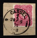 Deutsches Reich 41 a gestempelt Typ III/21/2, geprüft Wiegand BPP #KW967