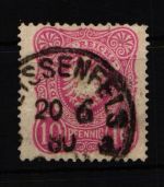 Deutsches Reich 41 B a gestempelt geprüft Wiegand BPP #KW981