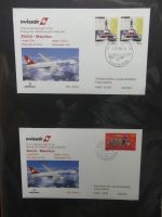 Schweiz Erstflüge über 80 Belege im Ringbinder #LY691