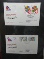 Schweiz Erstflüge über 80 Belege im Ringbinder #LY691