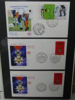 Frankreich und Gebiete FDCs ab 2002 besammelt im Ringbinder #LY693