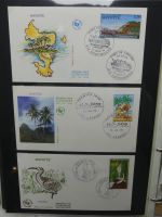Frankreich und Gebiete FDCs ab 2002 besammelt im Ringbinder #LY693
