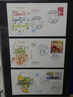 Frankreich und Gebiete FDCs ab 2002 besammelt im Ringbinder #LY693