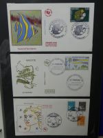 Frankreich und Gebiete FDCs ab 2002 besammelt im Ringbinder #LY693