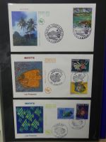 Frankreich und Gebiete FDCs ab 2002 besammelt im Ringbinder #LY693