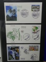 Frankreich und Gebiete FDCs ab 2002 besammelt im Ringbinder #LY693