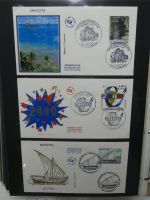 Frankreich und Gebiete FDCs ab 2002 besammelt im Ringbinder #LY693