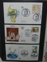 Frankreich und Gebiete FDCs ab 2002 besammelt im Ringbinder #LY693