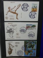 Frankreich und Gebiete FDCs ab 2002 besammelt im Ringbinder #LY693