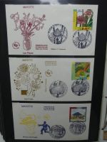 Frankreich und Gebiete FDCs ab 2002 besammelt im Ringbinder #LY693