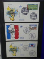 Frankreich und Gebiete FDCs ab 2002 besammelt im Ringbinder #LY693