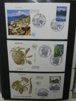 Frankreich und Gebiete FDCs ab 2002 besammelt im Ringbinder #LY693