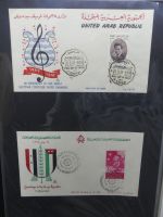 UAR Ägypten FDCs ab 1953 besammelt über 150 Stück im Ringbinder #LY694
