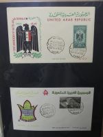 UAR Ägypten FDCs ab 1953 besammelt über 150 Stück im Ringbinder #LY694