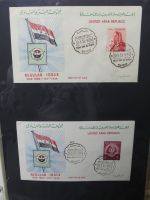 UAR Ägypten FDCs ab 1953 besammelt über 150 Stück im Ringbinder #LY694