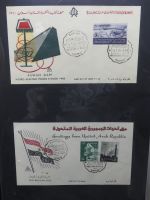UAR Ägypten FDCs ab 1953 besammelt über 150 Stück im Ringbinder #LY694