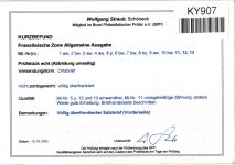 Französische Zone Allgemeine Ausgabe 1-13 auf Brief Kurzbefund Straub BPP #KY907