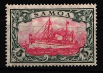 Deutsche Kolonien Samoa 23 I A mit Falz geprüft Jäschke BPP #NA770