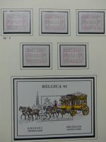 Belgien 1975-1990 postfrisch besammelt auf selbstgestalteten Seiten #LY824