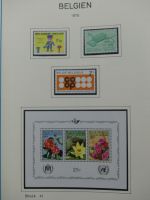Belgien 1960-1974 postfrisch besammelt auf selbstgestalteten Seiten #LY825