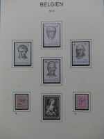Belgien 1960-1974 postfrisch besammelt auf selbstgestalteten Seiten #LY825