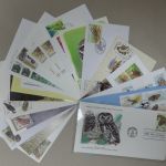 Motiv Eulen Lot von 50 Stück auf Brief oder Postkarte #IM880