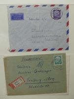 BRD Bund kleiner Briefe Bestand, teilweise Mängel im Lindner Album #LY909