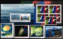Dänemark Grönland Jahrgang 2010 ohne selbstklebenden Marken postfrisch #NI883