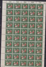 BRD Bund 250-251 inkl. PF I postfrisch als Bogen, 250 PF I (Feld 9) #NG995