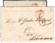 Thurn und Taxis Vorphila Portobrief nach Bordeaux, Befund Sem BPP #NJ479