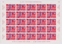 Schweiz 653, 655 postfrisch als Bogen #NJ501