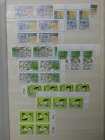 BRD Bund Lager Ecken und zentr. Vesandstellenstempel im Einsteck Album #LY968