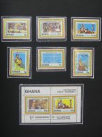 Ghana postfrisch besammelt in2 Borek Alben #LZ036