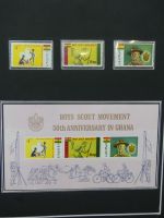 Ghana postfrisch besammelt in2 Borek Alben #LZ036