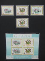 Ghana postfrisch besammelt in2 Borek Alben #LZ036