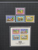 Ghana postfrisch besammelt in2 Borek Alben #LZ036