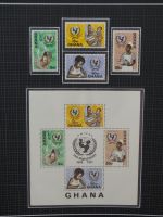 Ghana postfrisch besammelt in2 Borek Alben #LZ036