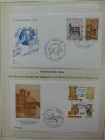 Motiv Papstreisen Briefe bzw FDCs im Lindner Album #LZ044